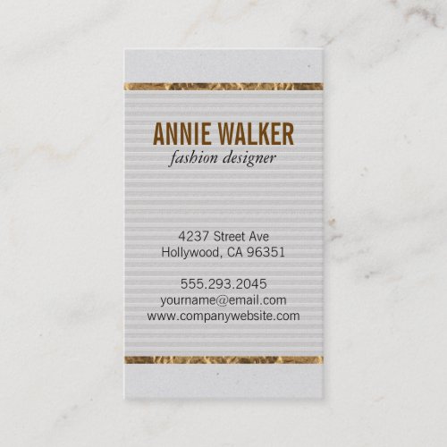 Speckled Texture  Gold Business Card