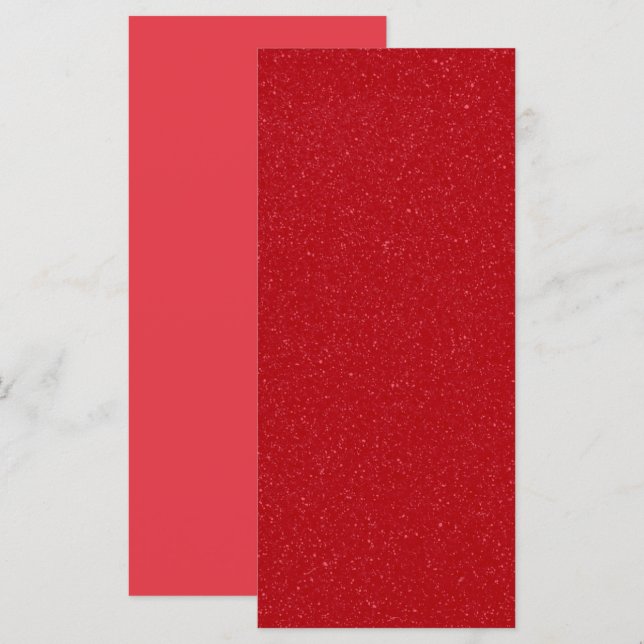 Speckled Tomato-Red 4×9 Flat Card – Customizable (Front/Back)