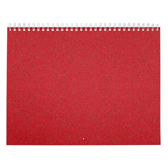 Speckled Tomato Red Wall Calendar – Customizable (Cover)