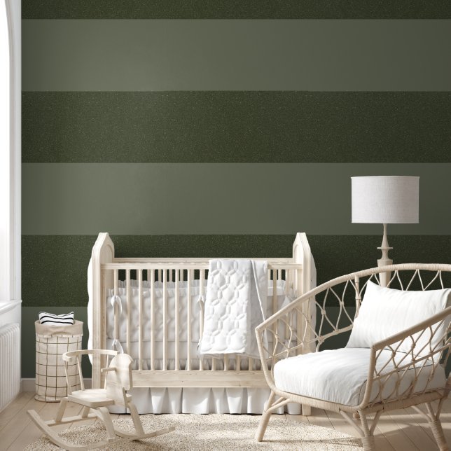 Speckled Top & Bottom Moss Green Wallpaper Custom Wallpaper (Kids)