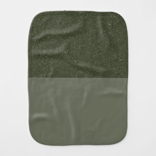 Speckled Top Burp Cloth Earthy Green – Customize