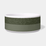 Speckled Top Moss Green Ceramic Pet Bowl – Custom<br><div class="desc">Sleek, tactile, and ready for center stage—this ceramic pet bowl features a speckled moss green top band over a smooth moss green base, creating a striking horizontal layout that balances texture with calm. Whether you’re designing a custom line for your clinic, stocking a boutique, or personalizing pet gifts for a...</div>