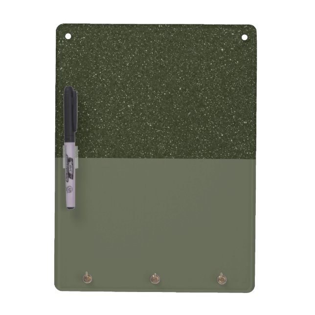 Speckled-Top Moss Green Dry Erase Board (Custom) (Front)