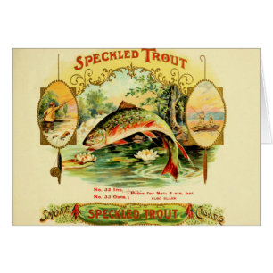 Speckled Trout Cigar Case Cards