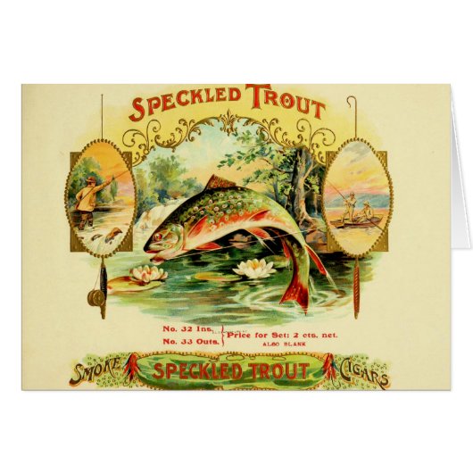 Speckled Trout Cigar Case Cards (Front Horizontal)