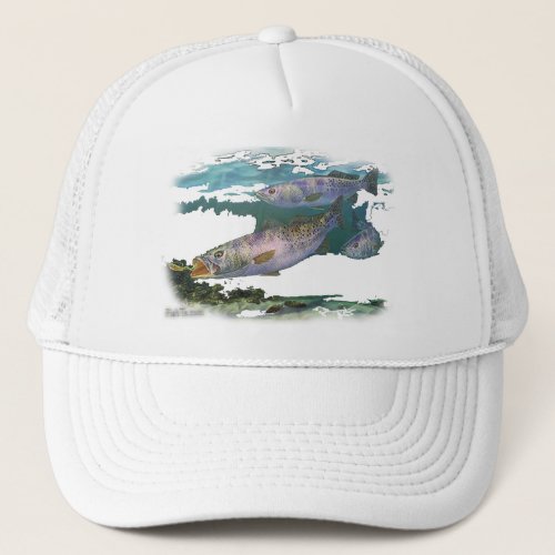 Speckled Trout Feeding Trucker Hat