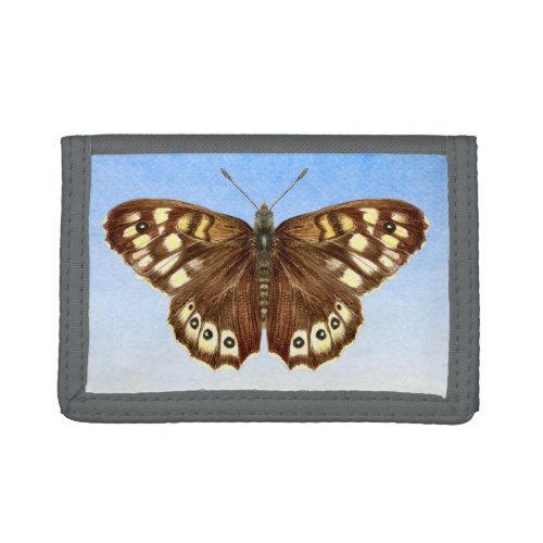 Speckled Wood Butterfly Watercolor Photo Wallet