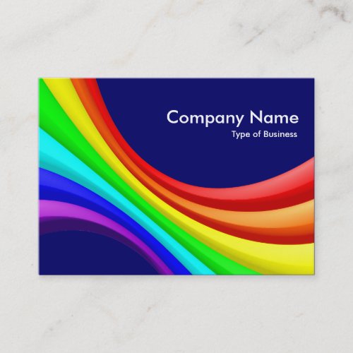 Specrum Curve 3d - Dark Blue 000066 Business Cards