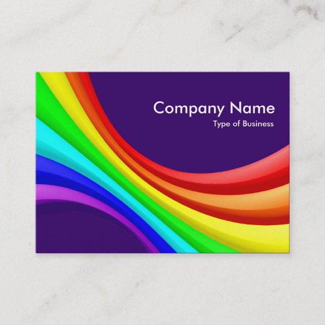 Specrum Curve 3d - Deep Purple 330066 Business Card (Front)