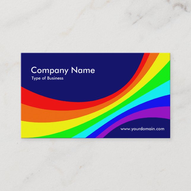 Specrum Curve II - Dark Blue 000066 Business Card (Front)