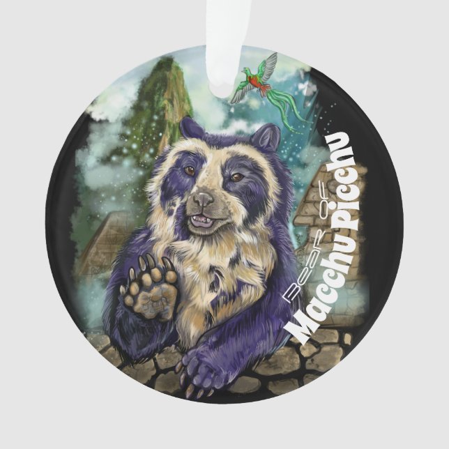 Spectacled Bear Ornament (Front)