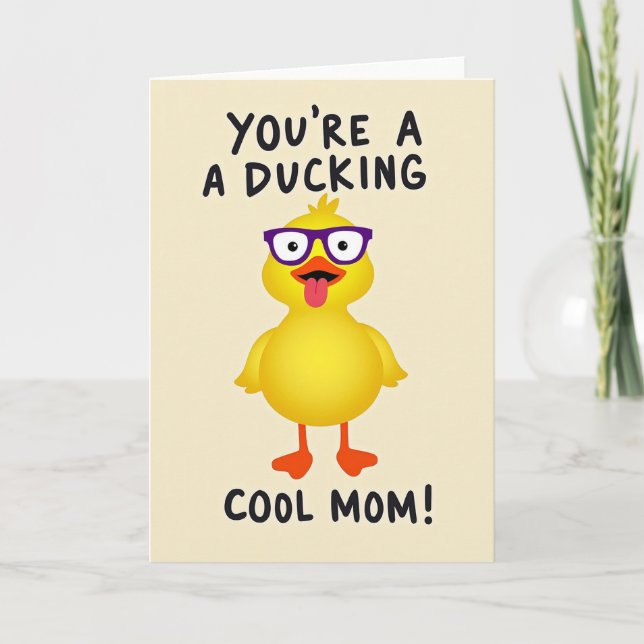 Spectacled Chick Mothers Day Card (Front)