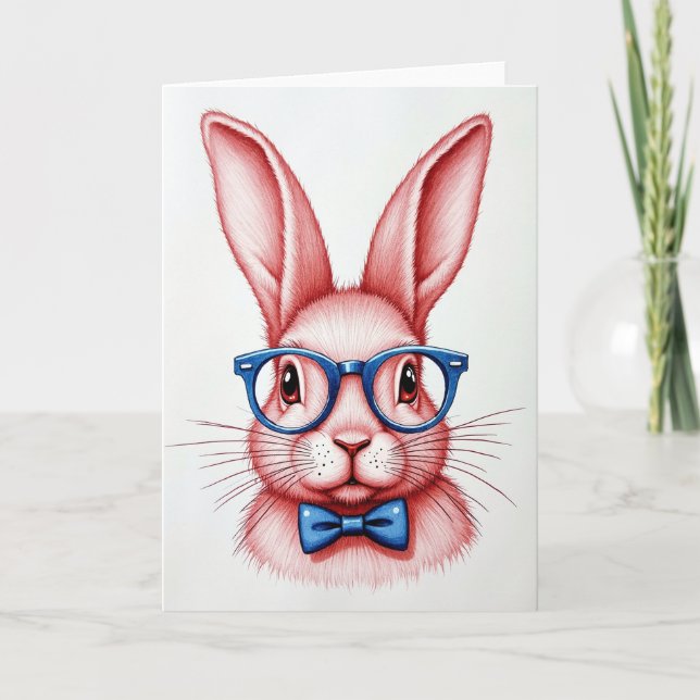 Spectacled Friend Portrait Card (Front)