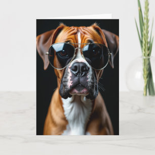 Spectacled Pup Fathers Day Card