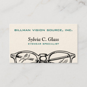 Spectacles Eyewear Optical Vision Business Card