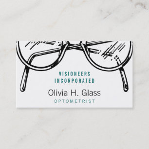 Spectacles Eyewear Optical Vision Business Card
