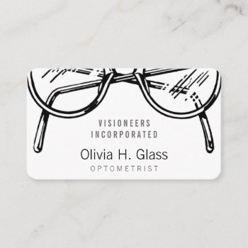 Spectacles Eyewear Optical Vision Business Card by TerryBain at Zazzle