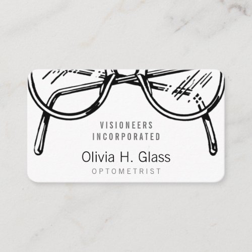 Spectacles Eyewear Optical Vision Business Card