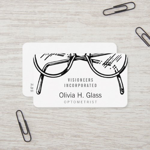 Spectacles Eyewear Optical Vision Business Cards