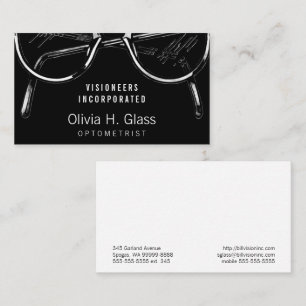 Spectacles Eyewear Optical Vision Business Card