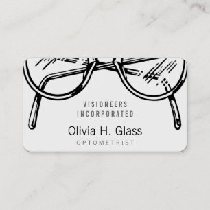 Spectacles Eyewear Optical Vision Business Card