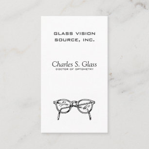 Spectacles Eyewear Optical Vision Business Card