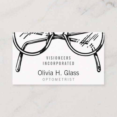 Spectacles Eyewear Optical Vision Business Card