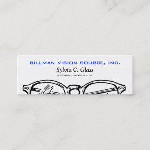 Spectacles Eyewear Optical Vision Mini Business Card