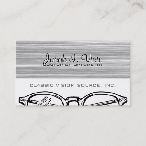 Spectacles Eyewear Optometry Vision Scratchy Business Card