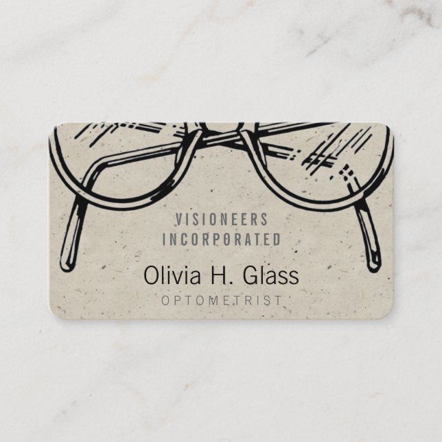 Spectacles Eyewear Speckle Business Card (Front)