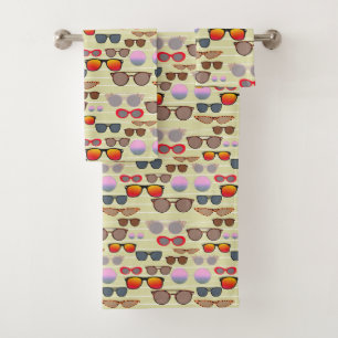 Spectacles on the Beach Bath Towel Set