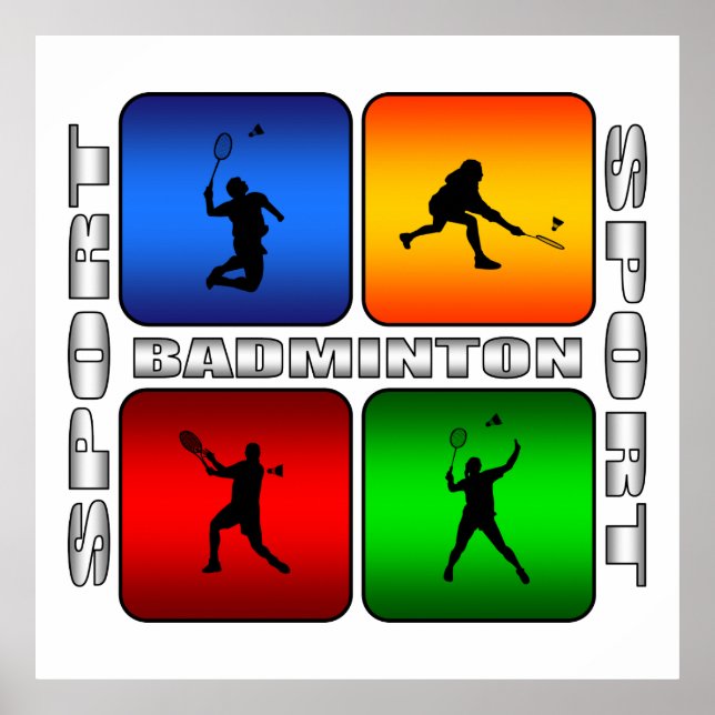 Spectacular Badminton Poster (Front)