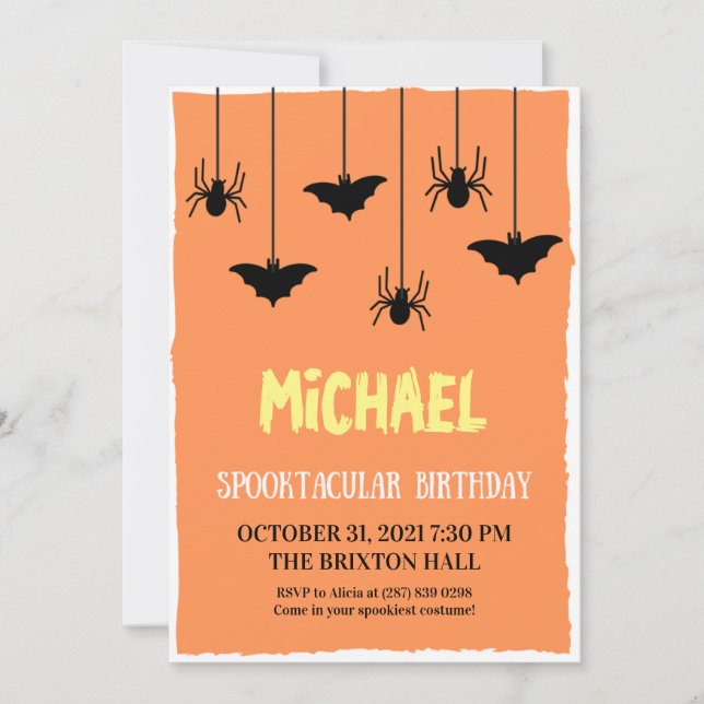 Spectacular Birthday Invitation (Front)