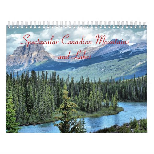 Spectacular Canadian Mountains and Lakes Calendar