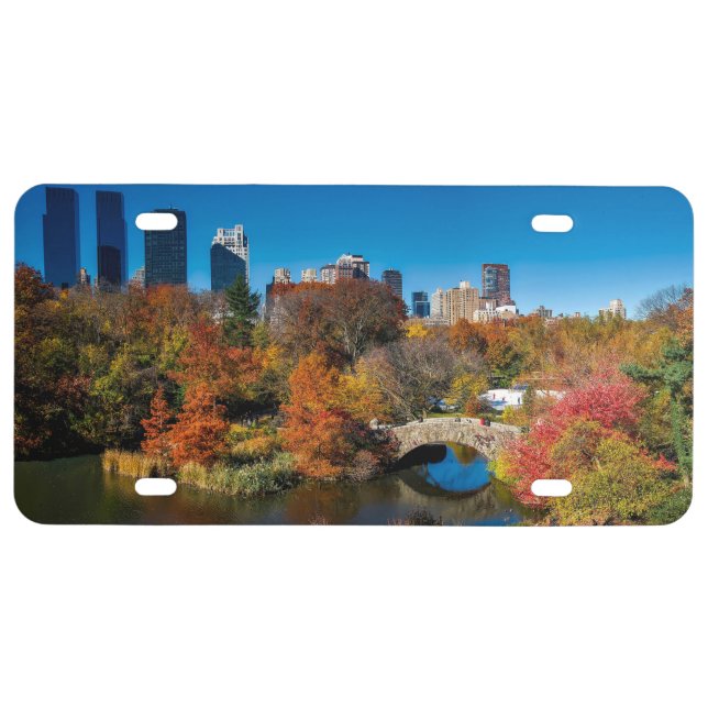 Spectacular Central Park License Plate (Front)