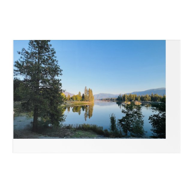Spectacular Clark Fork River, Western Montana Acrylic Print (Front)