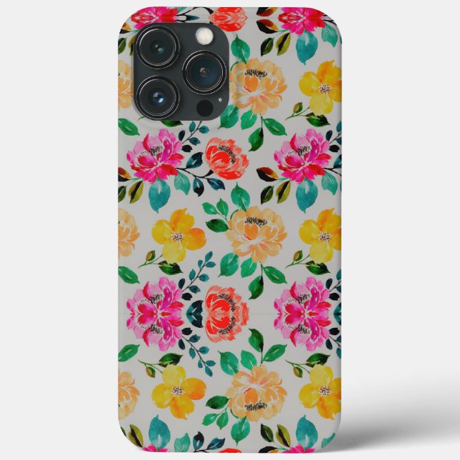 Spectacular Colored Flowers Case-Mate iPhone Case (Back)