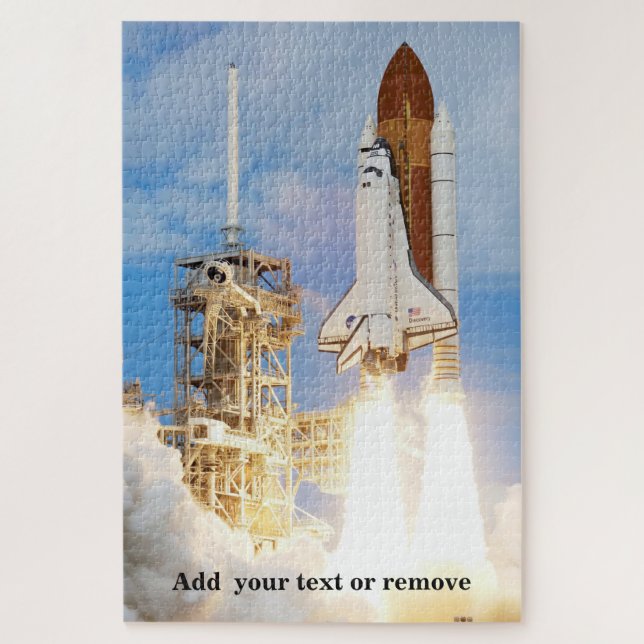 Spectacular, Discovery Space Shuttle takes off, Jigsaw Puzzle (Vertical)