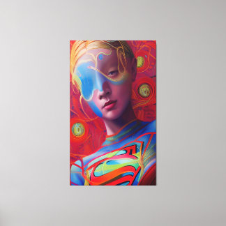 Spectacular Gal Cyberpunk Canvas Print