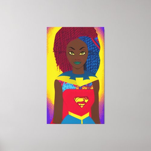 Spectacular Gal Shawnna absract vector Canvas Print