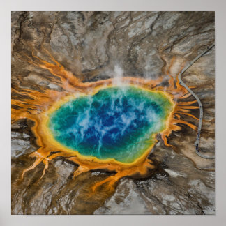 Spectacular Grand Prismatic Spring Poster