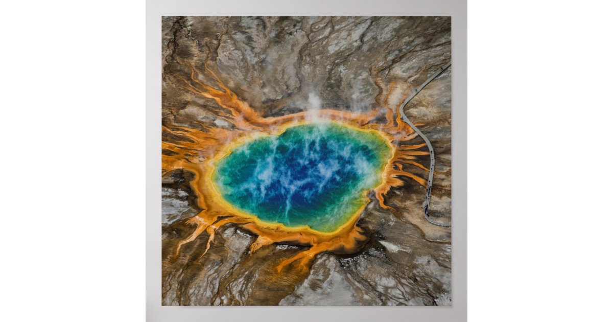 Spectacular Grand Prismatic Spring Poster | Zazzle