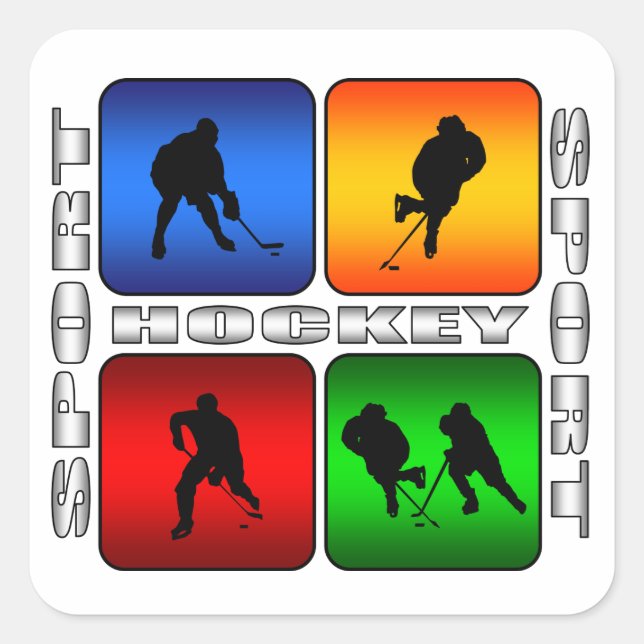 Spectacular Hockey Square Sticker (Front)