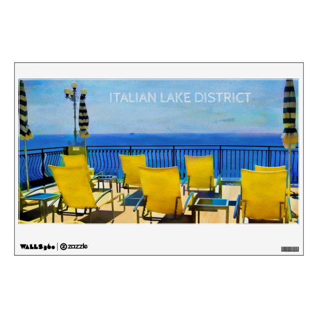 SPECTACULAR ITALIAN LAKE DISTRICT AWAITS YOU WALL DECAL (Front)