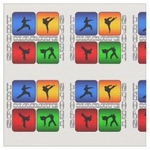 Spectacular Karate Judo Kung Fu Ninja Martial Arts Fabric