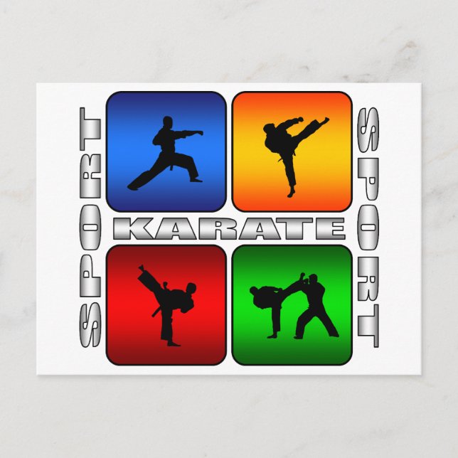 Spectacular Karate Postcard (Front)
