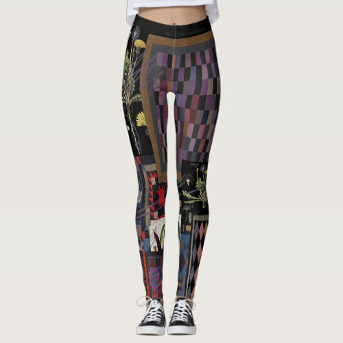 spectacular leggings with inventive artwork