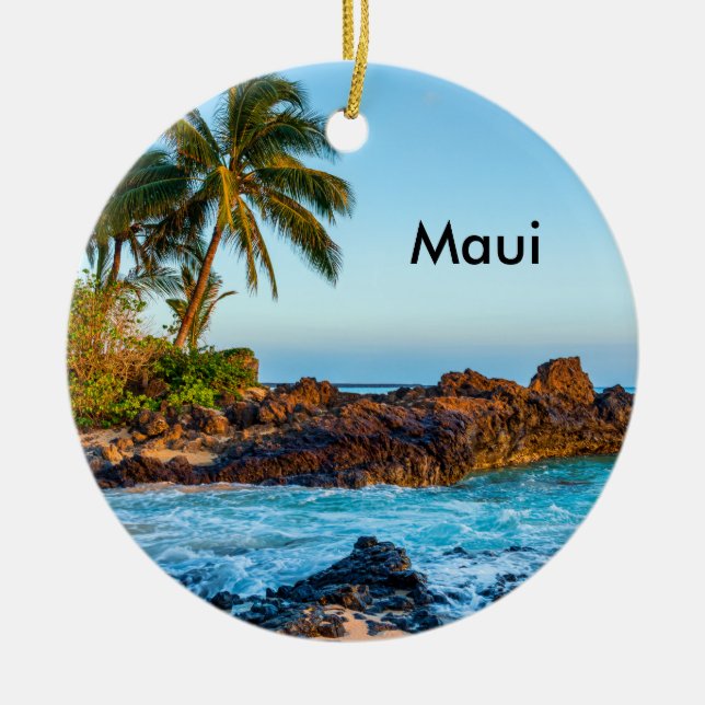Spectacular Maui Ceramic Ornament (Front)