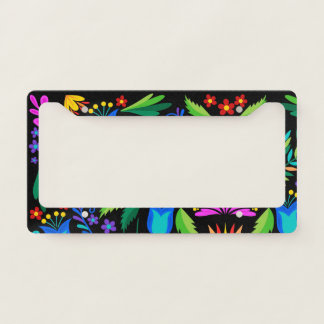 Spectacular Mexican Floral License Plate Frame