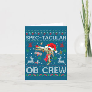 Spectacular Ob Crew Speculum Ugly Xmas Sweater Obg Card